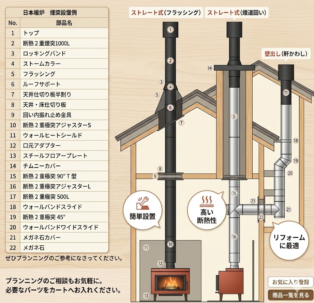 株式会社日本暖炉オンラインショップ / 【Nectre】ネクター マーク2 薪