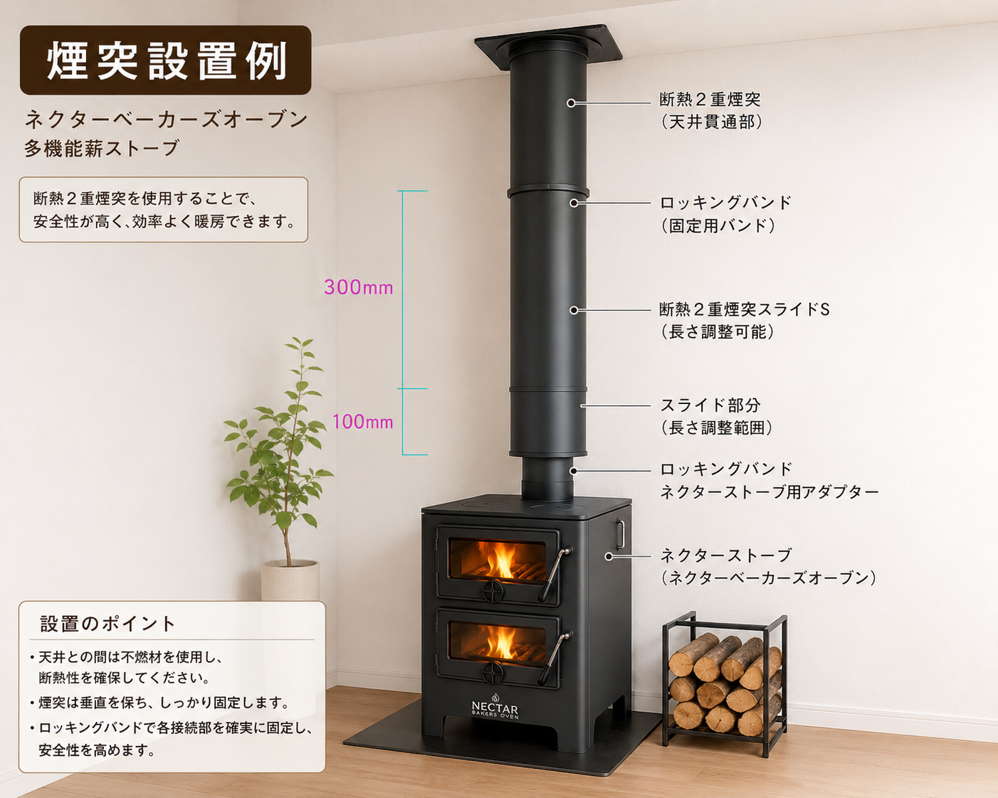 株式会社日本暖炉オンラインショップ / 【Nectre】ベーカーズオーブン