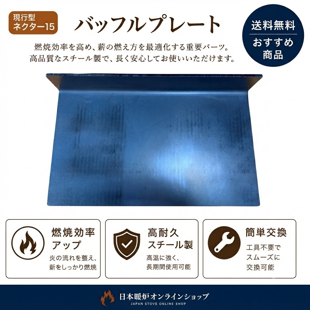 【Nectre・PECAN】バッフルプレート【現行型ネクター15用】ピキャン　修理交換用　純正部品