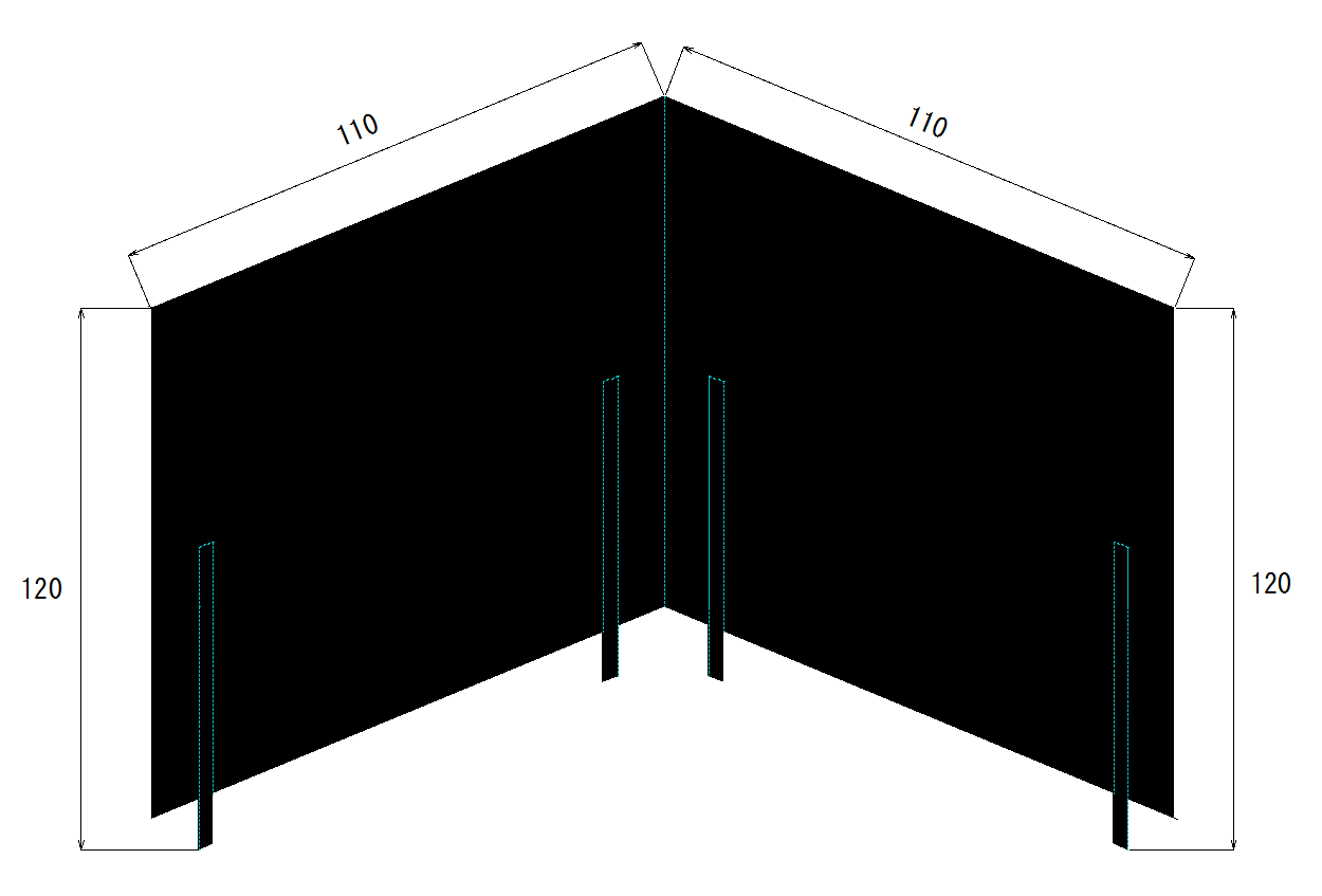 ウォールヒートシールド 〈 L 〉〈コーナー用〉